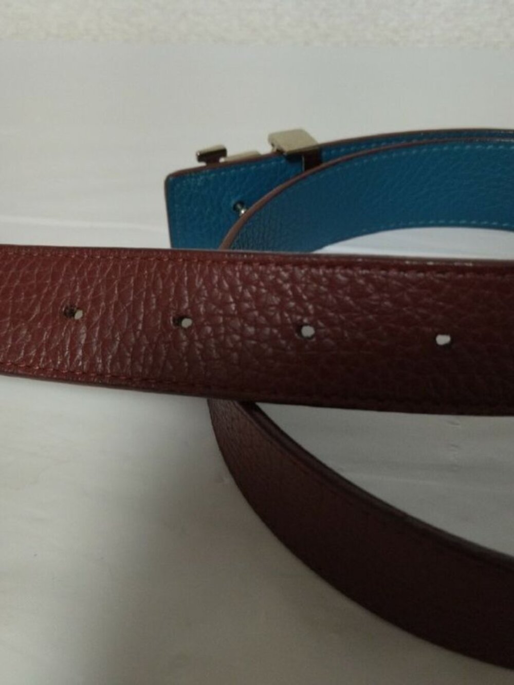 Louis Vuitton Ceinture Initial Reversible Blue Belt - Picture 5 of 9
